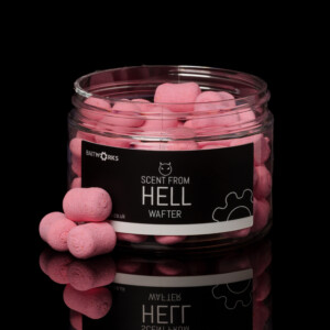 Baitworks Scent From Hell pink barrel wafters for carp rigs